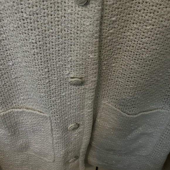 Massimo Dutti Women's Cream Textured Jacket - Picture 3 of 3